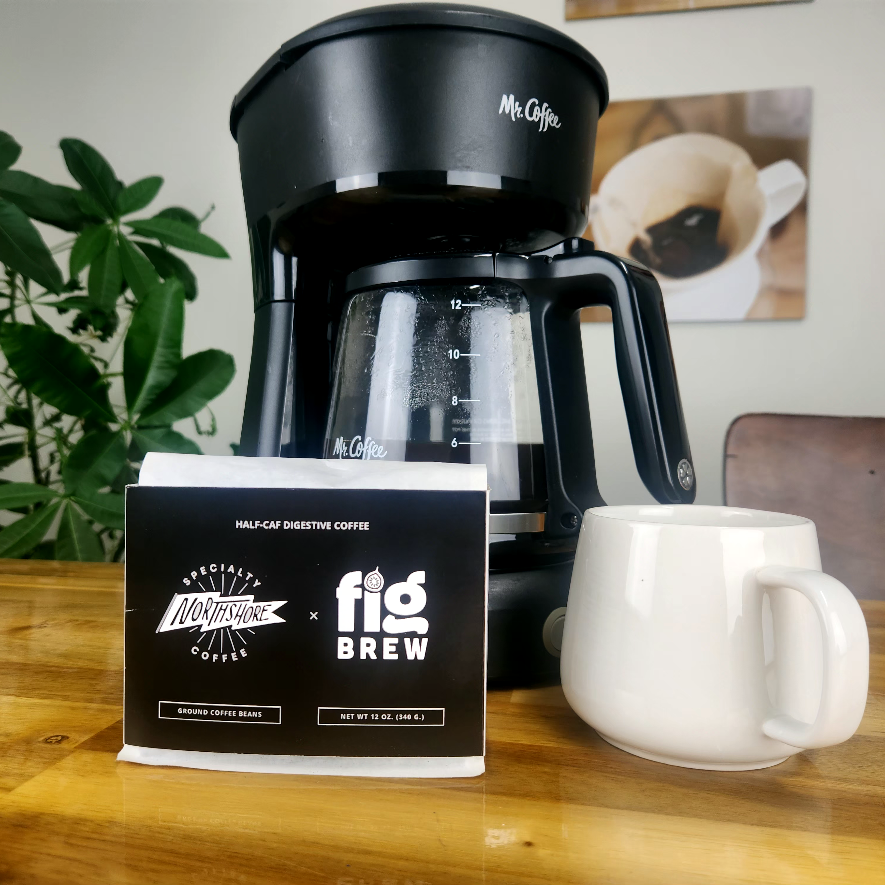 Northshore Half-Caf Digestive Coffee Blend 12-oz Bag