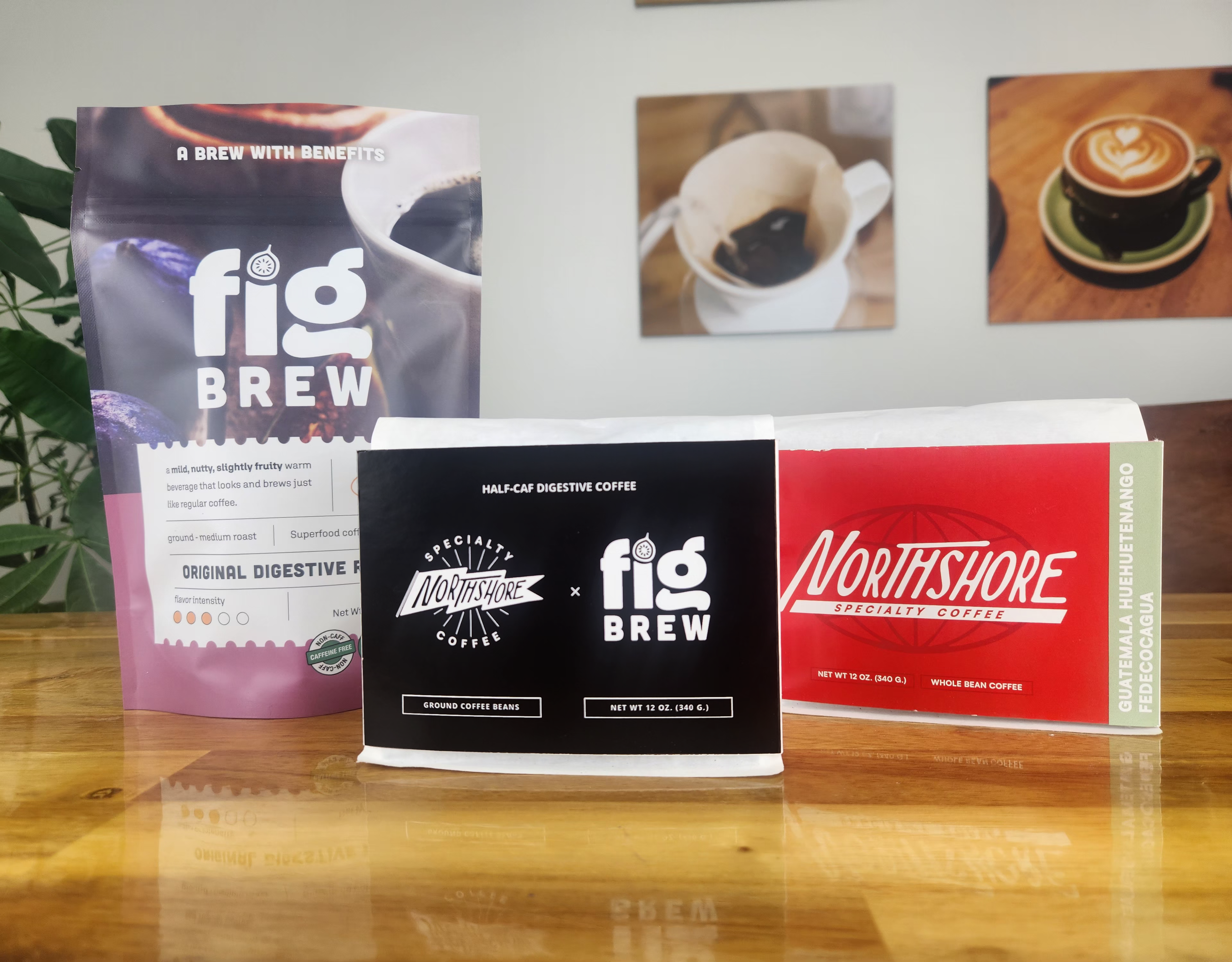 Northshore Half-Caf Digestive Coffee Blend 12-oz Bag