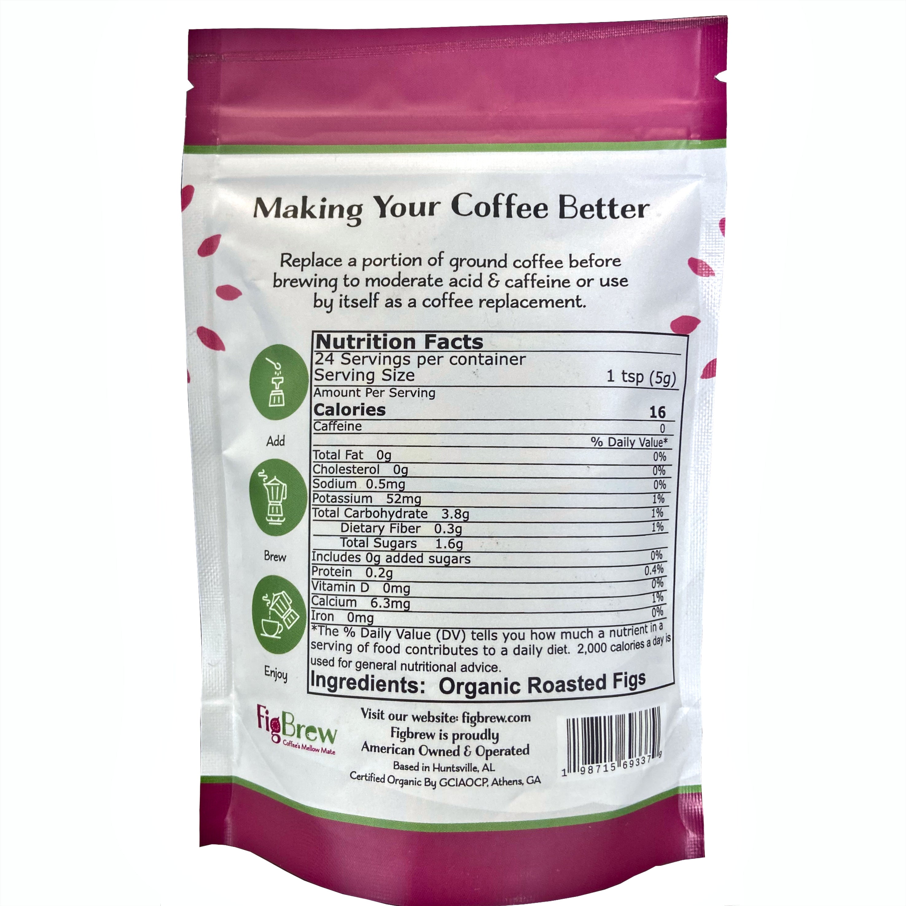 Roasted Fig Ground Medium Roast 4.2oz Bag