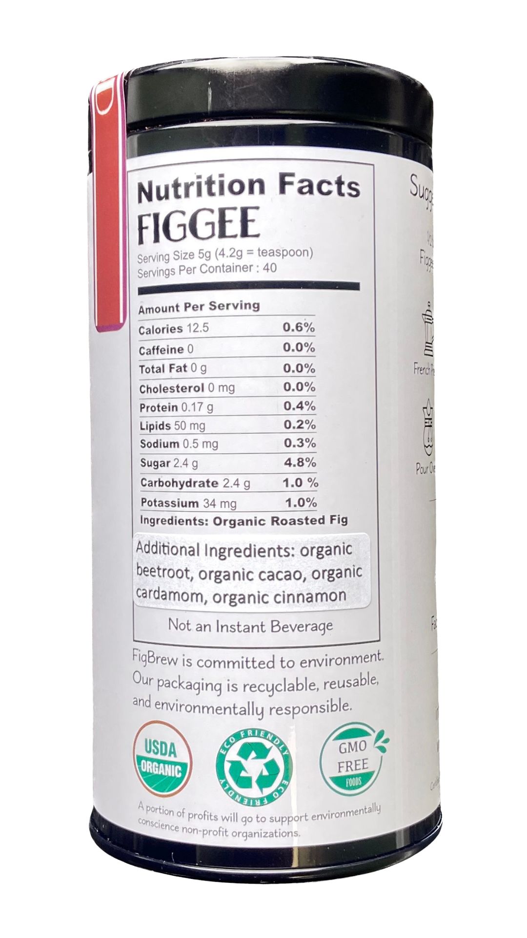 Figgee Beetroot Blend Tin 6.5oz (<1mg caffeine/serving)