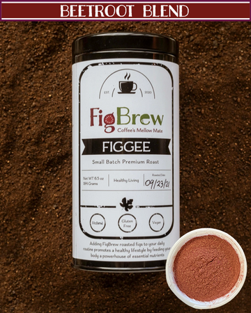 Figgee Beetroot Superfood Coffee Alternative Tin 6.5oz (<1mg caffeine/serving)